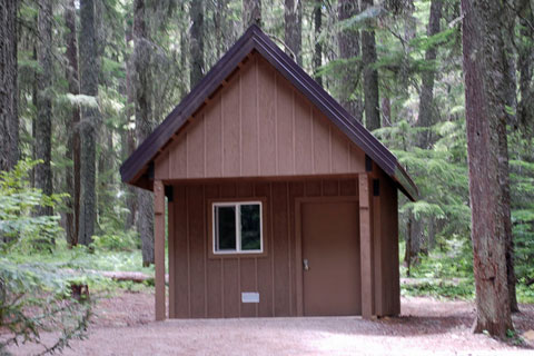 Oak Fork Campground cabin, Timothy Lake, Mount Hood National Forest, Oregon