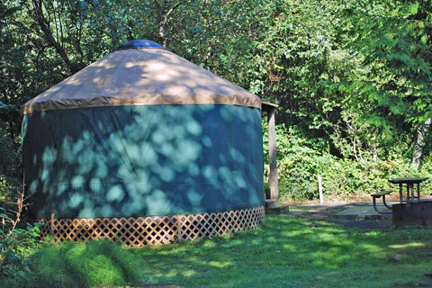 Devil's Lake State Recreation Area Campground yurt