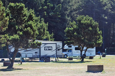 Boice Cope County Park Campground, Floras Lake, Curry County, Oregon