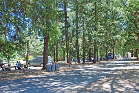 Valley of the Rogue State Park campground , Oregon