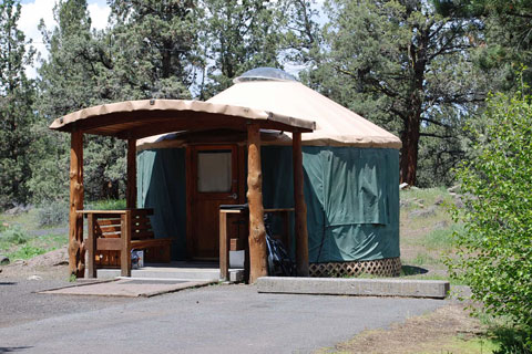 Tumalo State Park Group Campground yurt, Deschutes County, Oregon