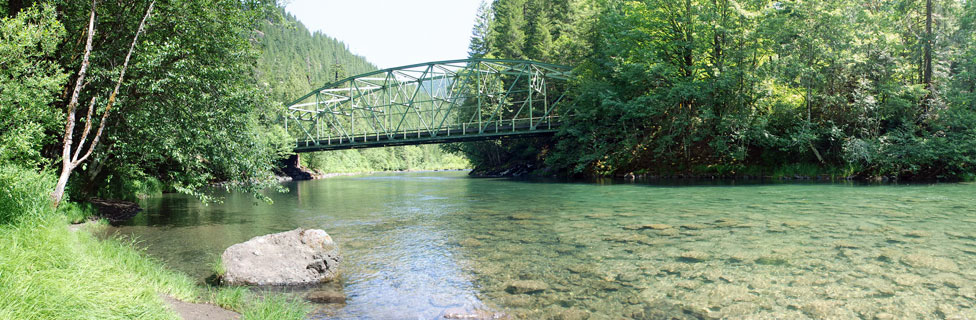 Clackamas Rive at Indian Henry Campground,  Mt. Hood National Forest,  Oregon