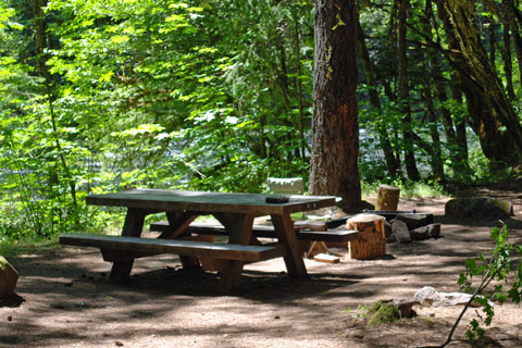 Island Campground, North Umpqua River, Oregon